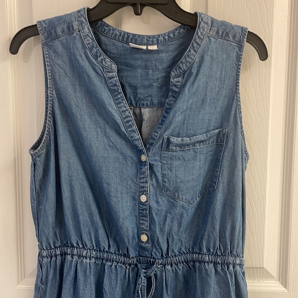 Gap Denim Drawstring Dress - Picture 6 of 8